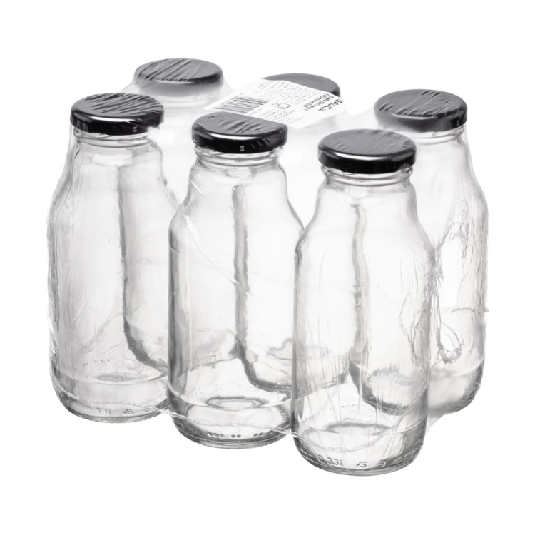 Butelka 330ml z zakrętką fi43 6 sztuk